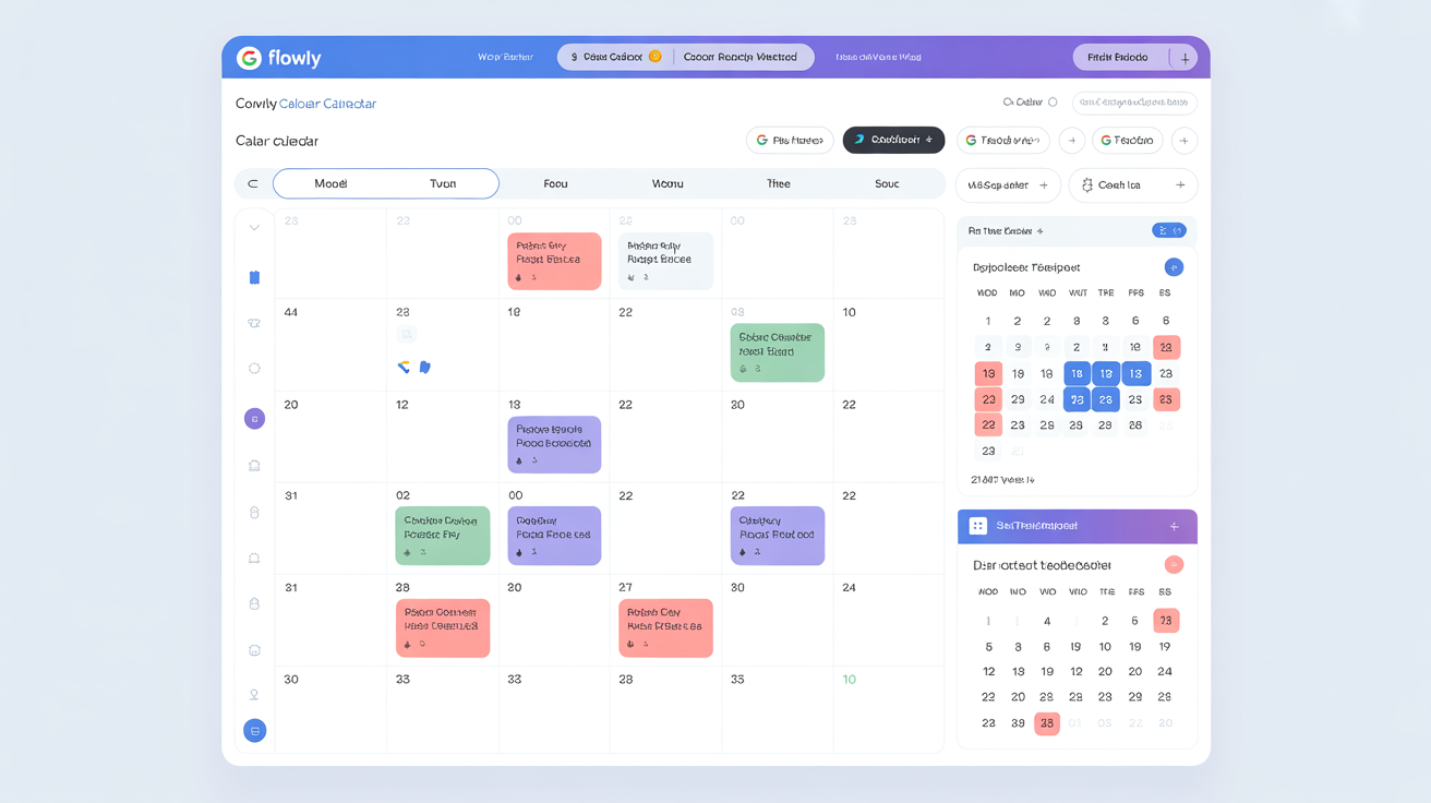Calendrier Switfy - Synchronisation Google Calendar